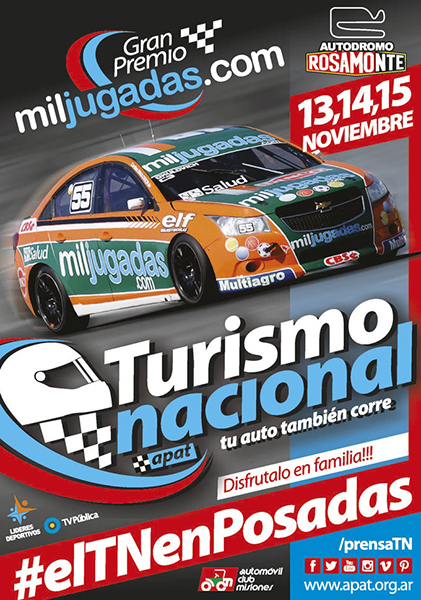 Cronograma 11º Fecha Autódromo Rosamonte, Posadas, Misiones