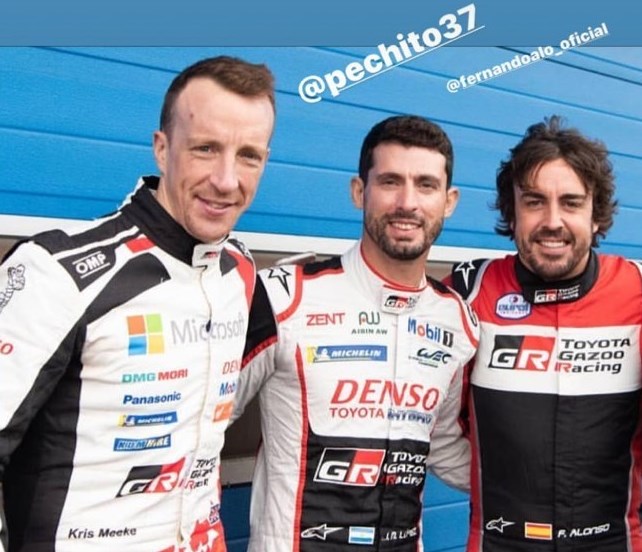 Lopez y Alonso juntos en las pruebas del Toyota Yaris GR-4