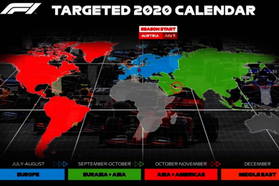 Formula 1 reiniciaría actividades en el GP de Austria