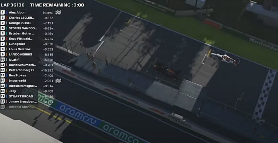 Albon gana su primer GP Virtual de Fórmula 1