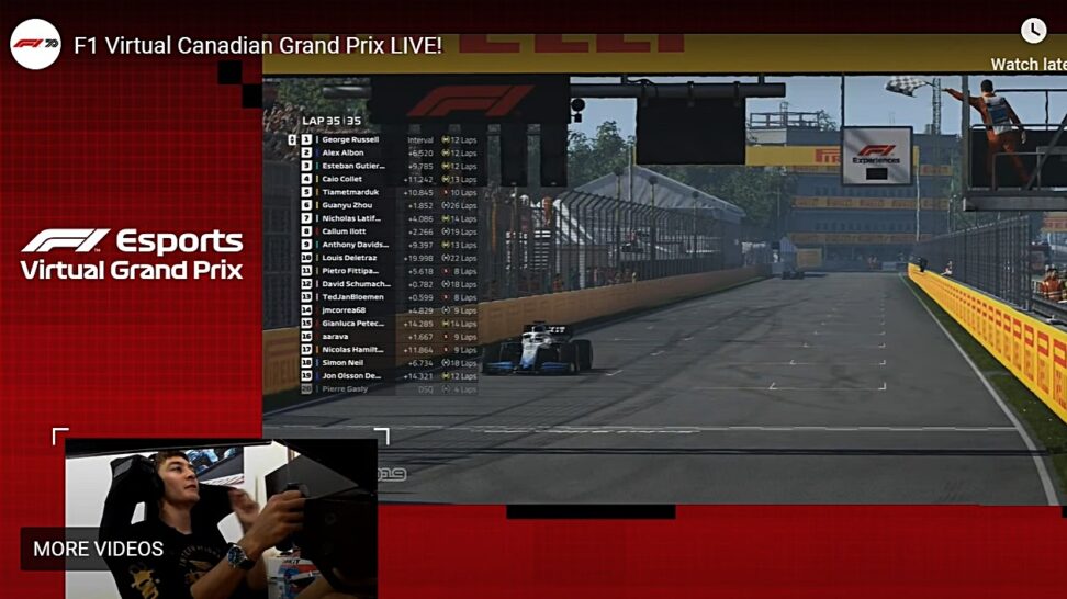 Russell Campeón de la F1 Virtual