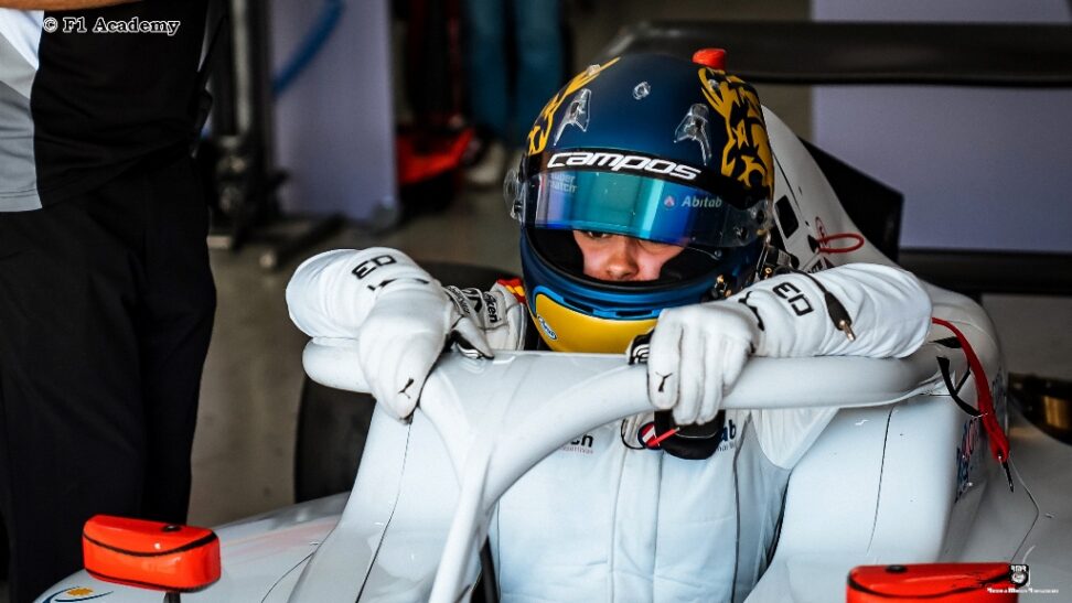 Maite Cáceres en la puerta de la pole para la segunda carrera de la F1 Academy