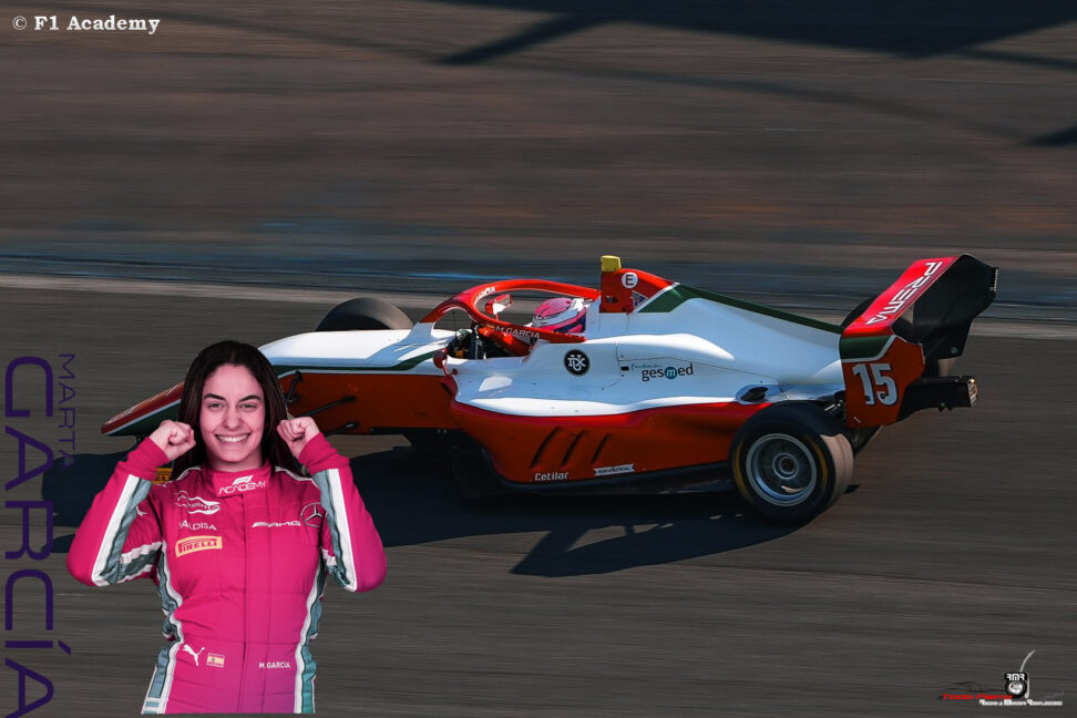 Marta García campeona de la F1 Academy, abandono de Maite Cáceres