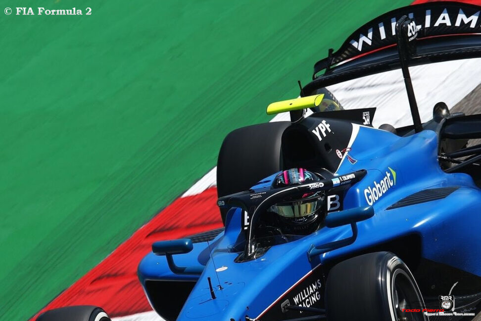 Penalidad a Colapinto que lo retrasa al 18° lugar en la Carrera Sprint de la Fórmula 2