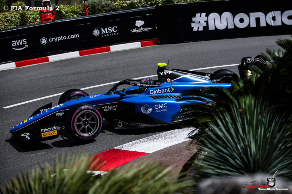 Avanzando un lugar en el inicio, Colapinto finalizó quinto la Sprint Race de la F2