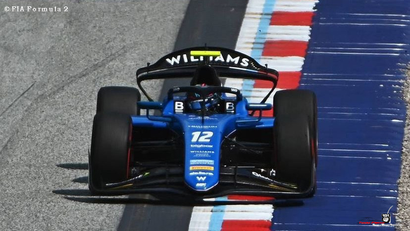 Un incidente sobre el final privó a Colapinto de una buena posición de la Sprint Race de la F2