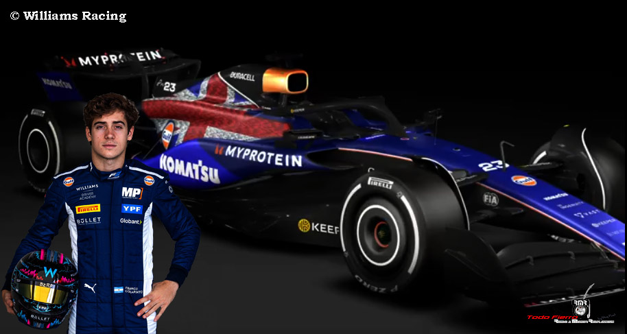 El F1 de Franco Colapinto tendrá una decoración especial para Silverstone