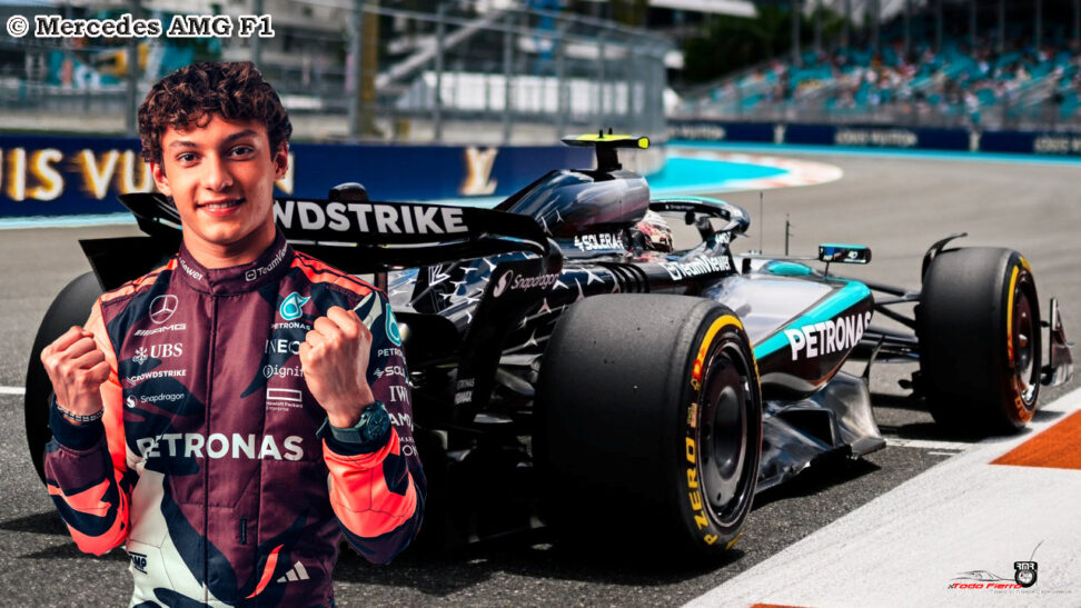 Tremenda vuelta de Antonelli para lograr la pole para la Carrera Sprint en Miami