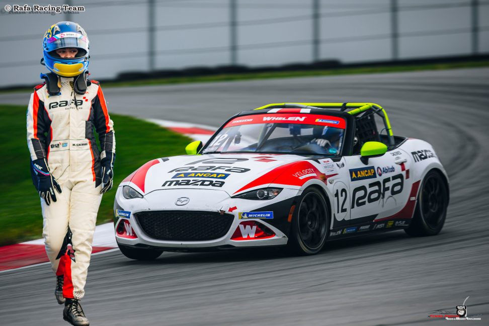 A pasar del resultado final, fueron buenas las sensaciones de Maite Cáceres en la carrera 1 de la Mazda MX-5 Cup en Mid Ohio