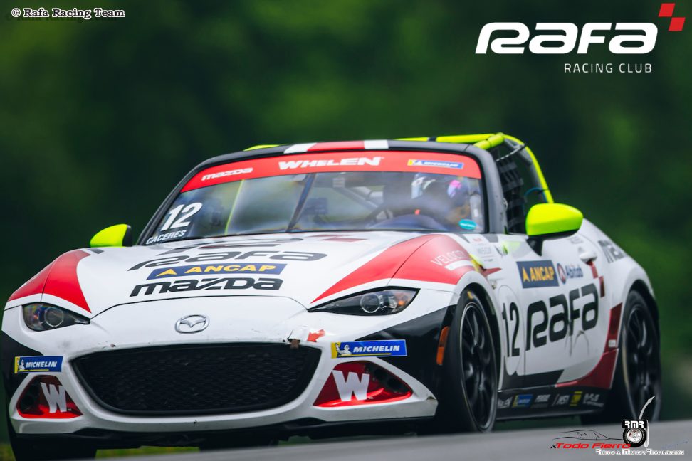 Buenas sensaciones de Maite Cáceres en la carrera 1 de la Mazda MX-5 Cup en Virginia